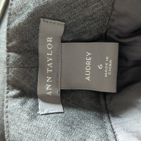 Ann Taylor Cashmere Wool Gray Suit Jacket 8P Audrey Trousers 6 Office Siren - Picture 15 of 16